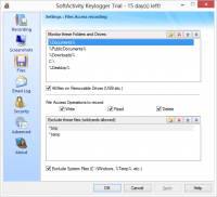 Screenshot #3 of SoftActivity Keylogger